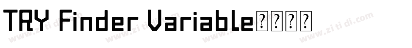 TRY Finder Variable字体转换